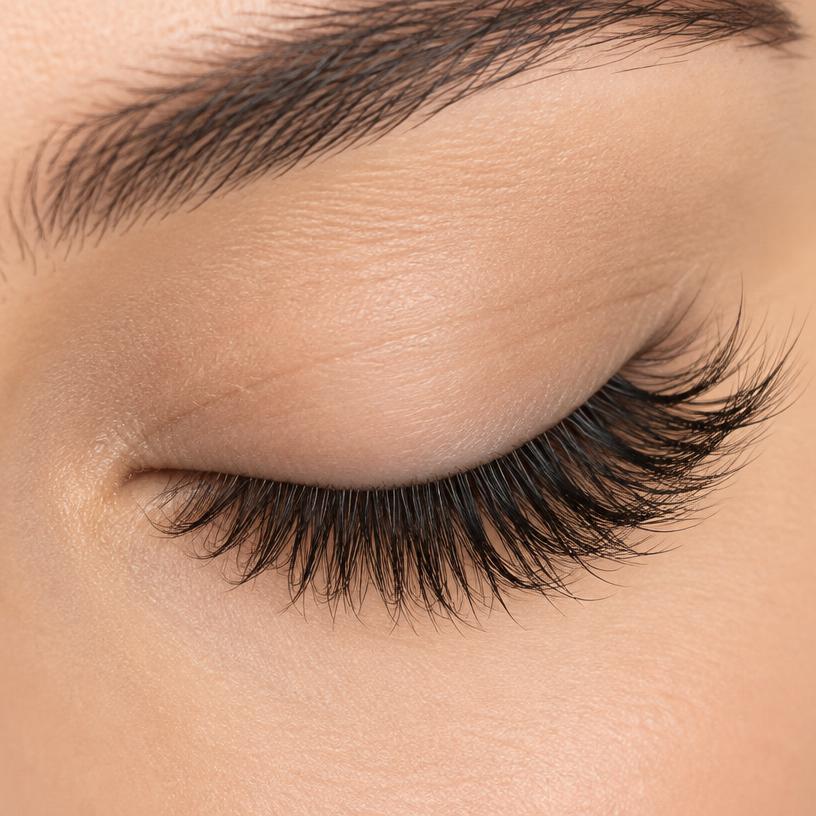 Natural-looking premade lash extensions — Hybrid